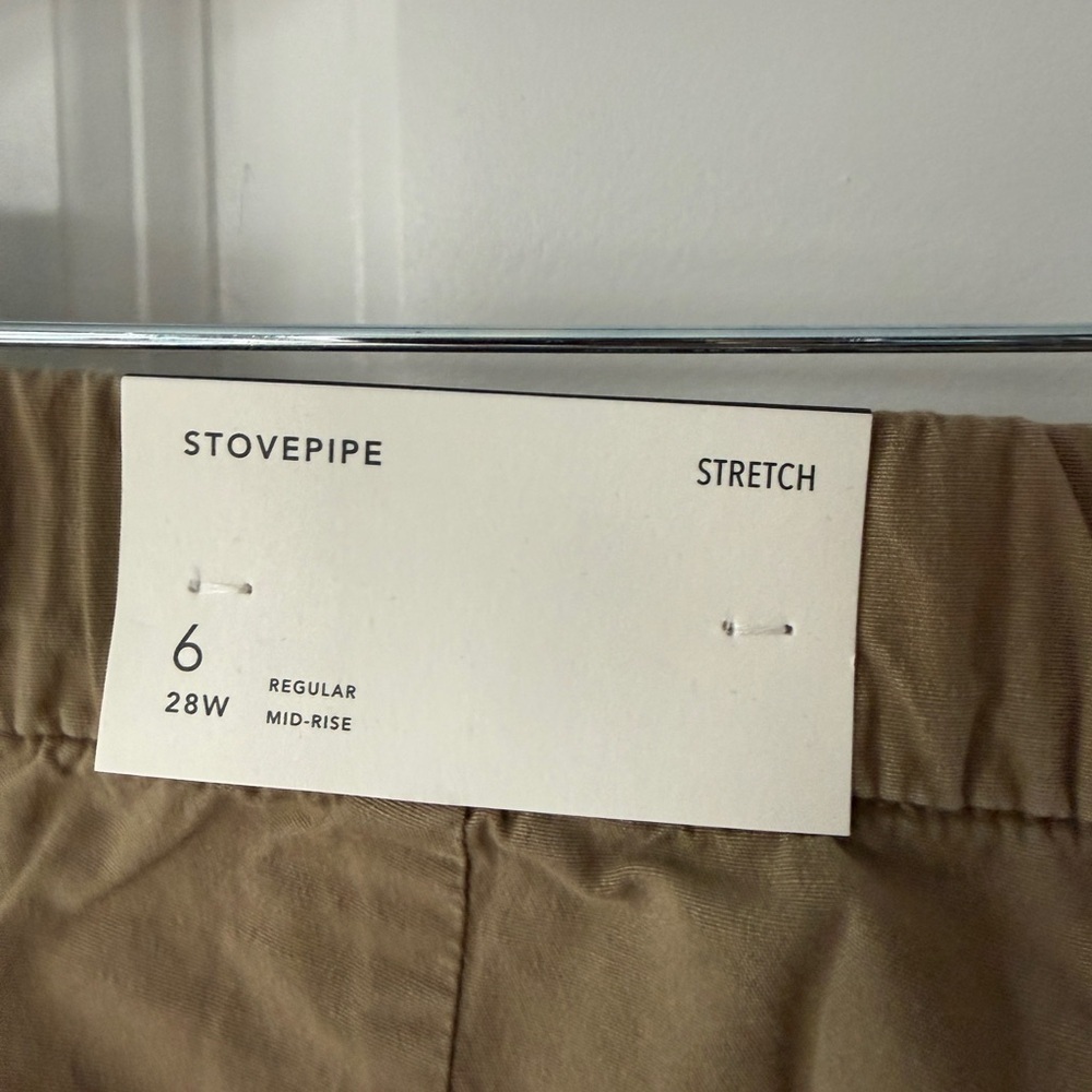 American Eagle Outfitters Women's Tan Stovepipe Trousers - Picture 3 of 6
